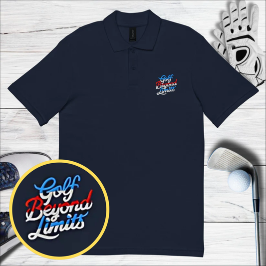 Golf Beyond Limits Embroidered Golf Pique Polo Shirt