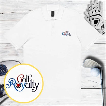 Golf Royalty Embroidered Golf Pique Polo Shirt