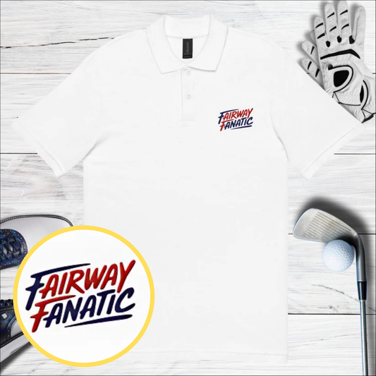 Fairway Fanatic Embroidered Golf Pique Polo Shirt